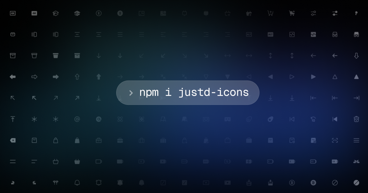 Justd Icons / Justd - Modern and Customizable React Components